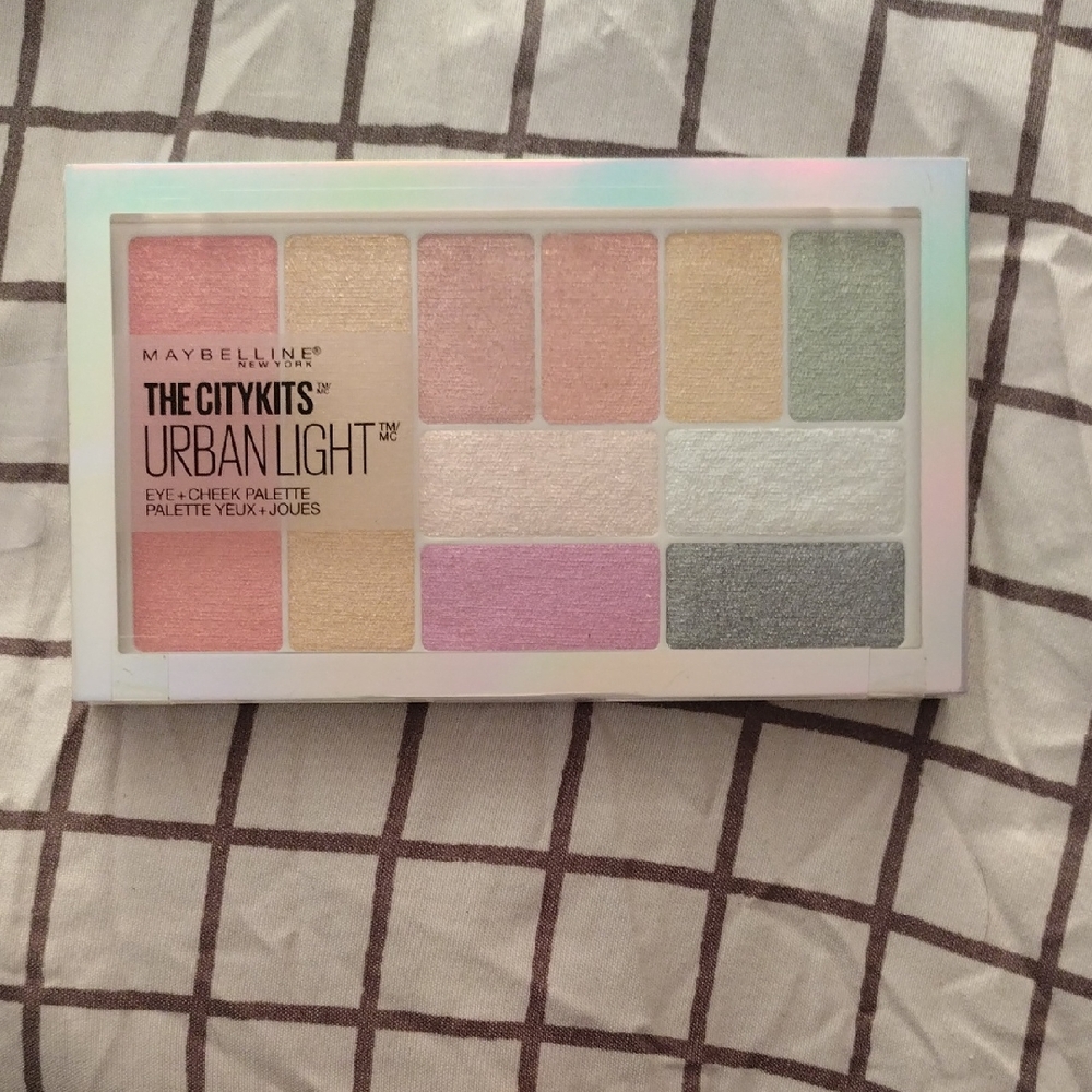 Maybelline Urban Light Eye & Cheek Palette - Pink, Cream, Silver, Green